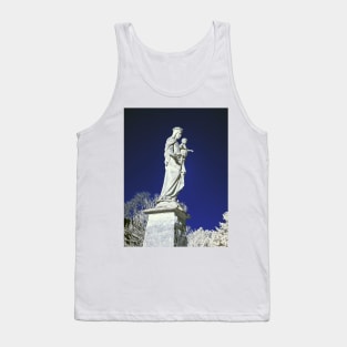 Infrared madonna and child statue Tank Top